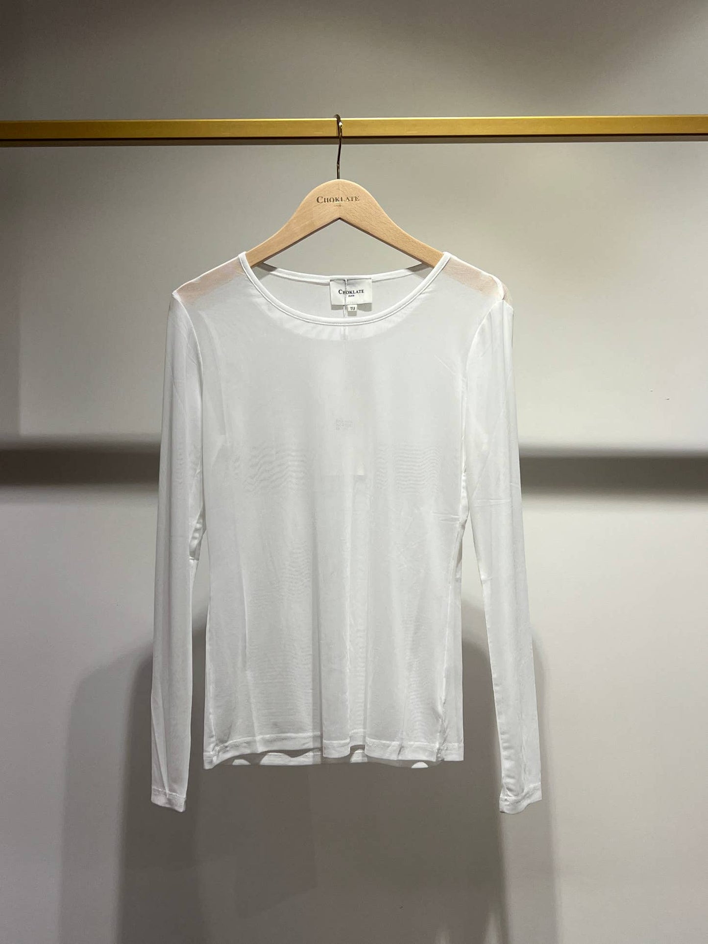 Chokolate Paris Crew Mesh Top