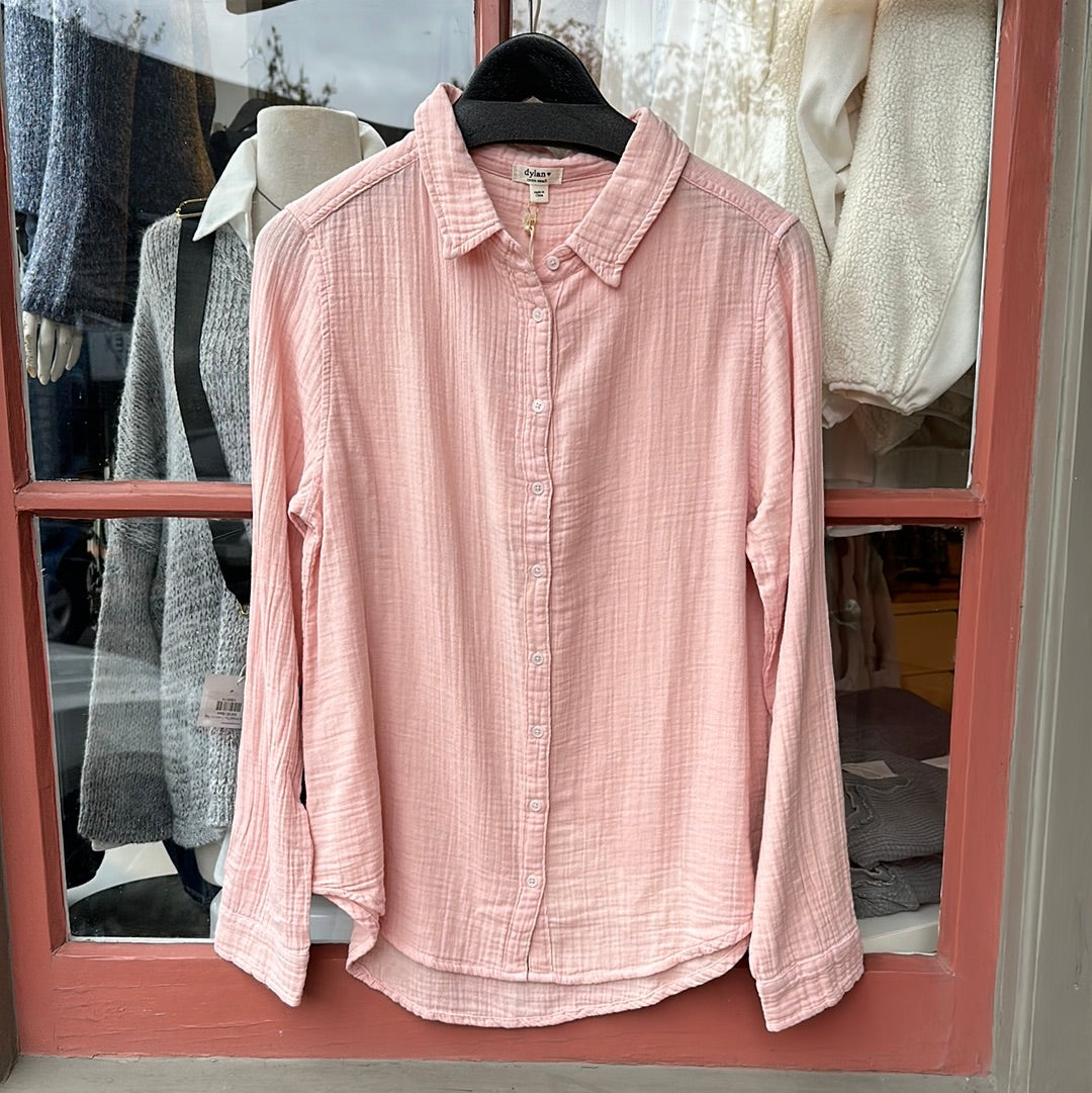 Dylan Taylor Gauze LS Button Down