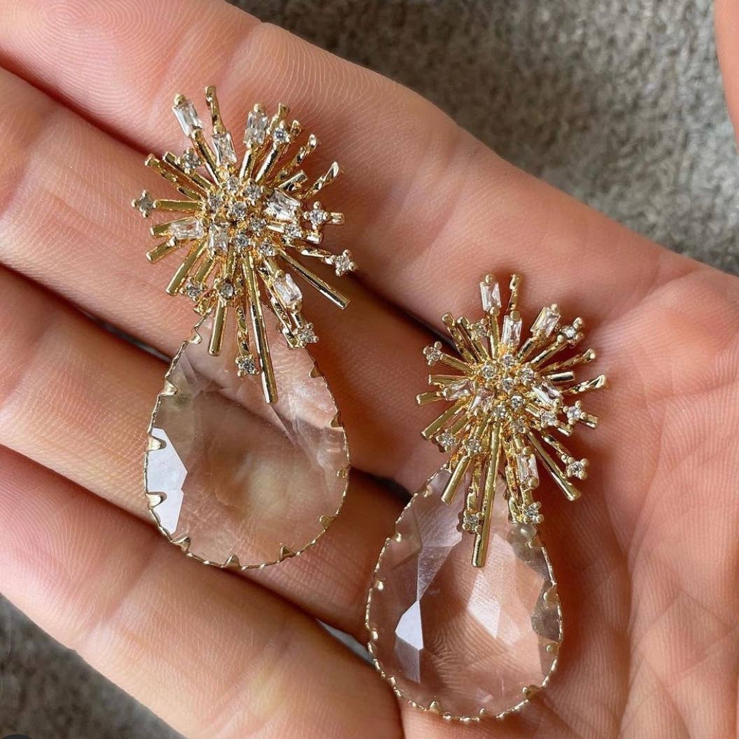 Champagne Drop Earring