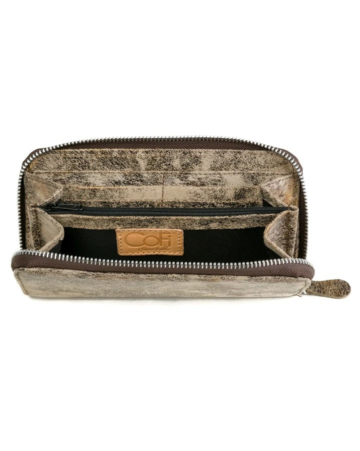 Cofi Leathers Zip Wallet
