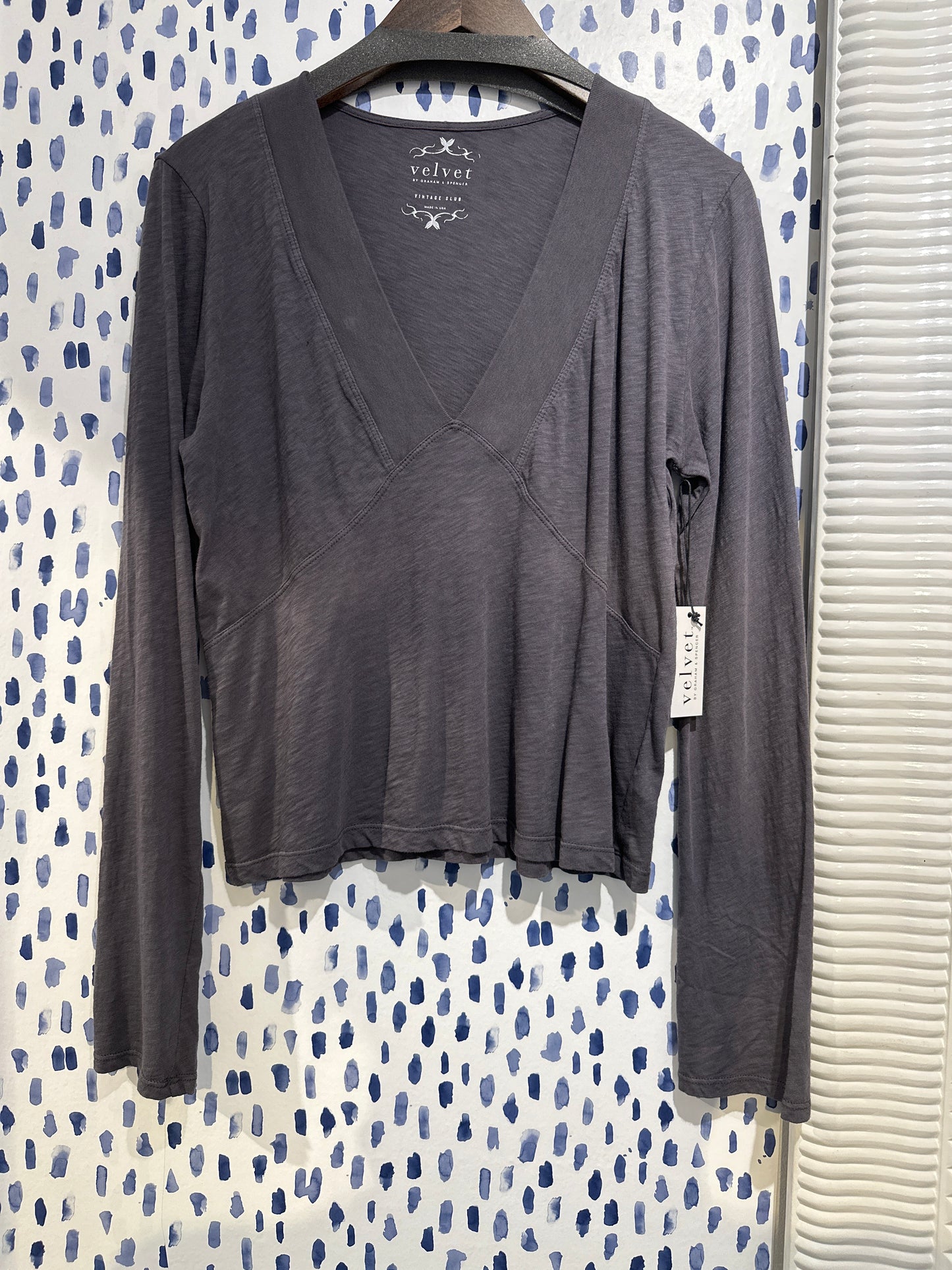 Velvet by Graham & Spencer Nessa Long Sleeve Tee (2 Color Choices)