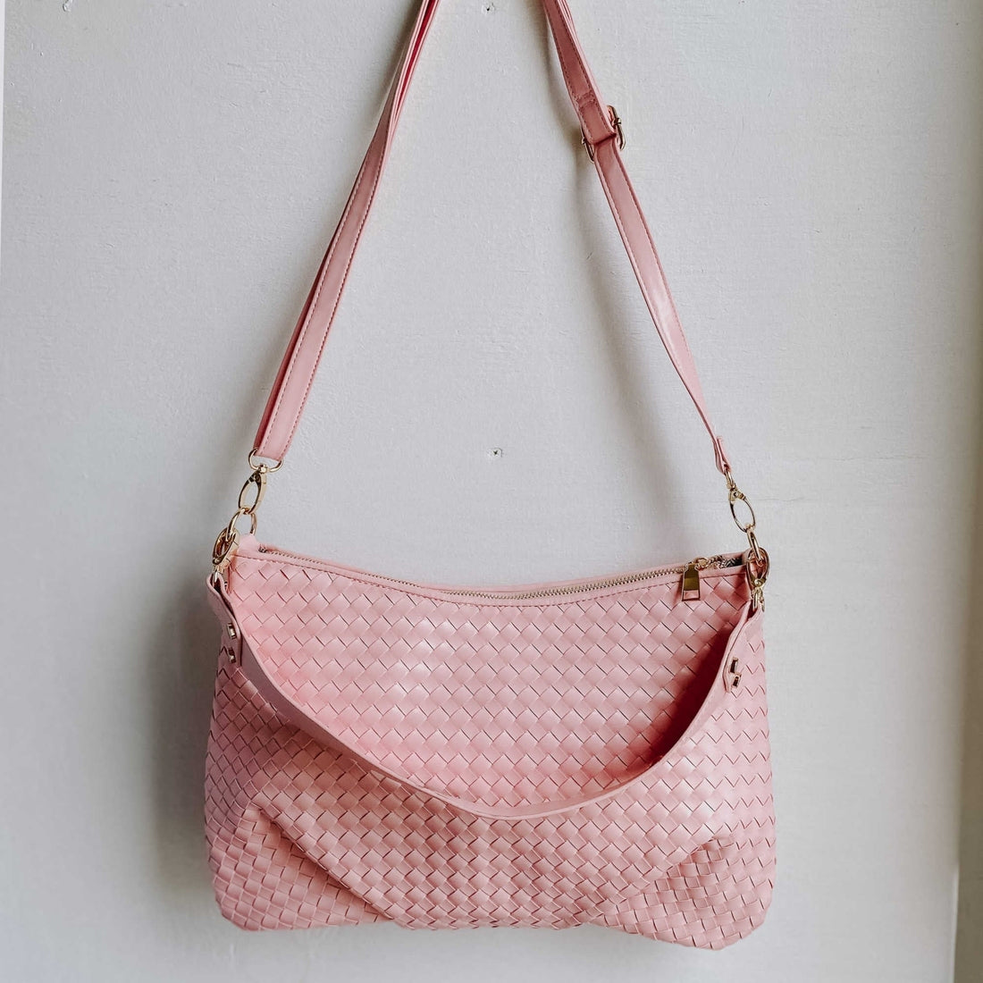 Pretty Simple Remi Faux Leather Woven Bag (3 Colors)