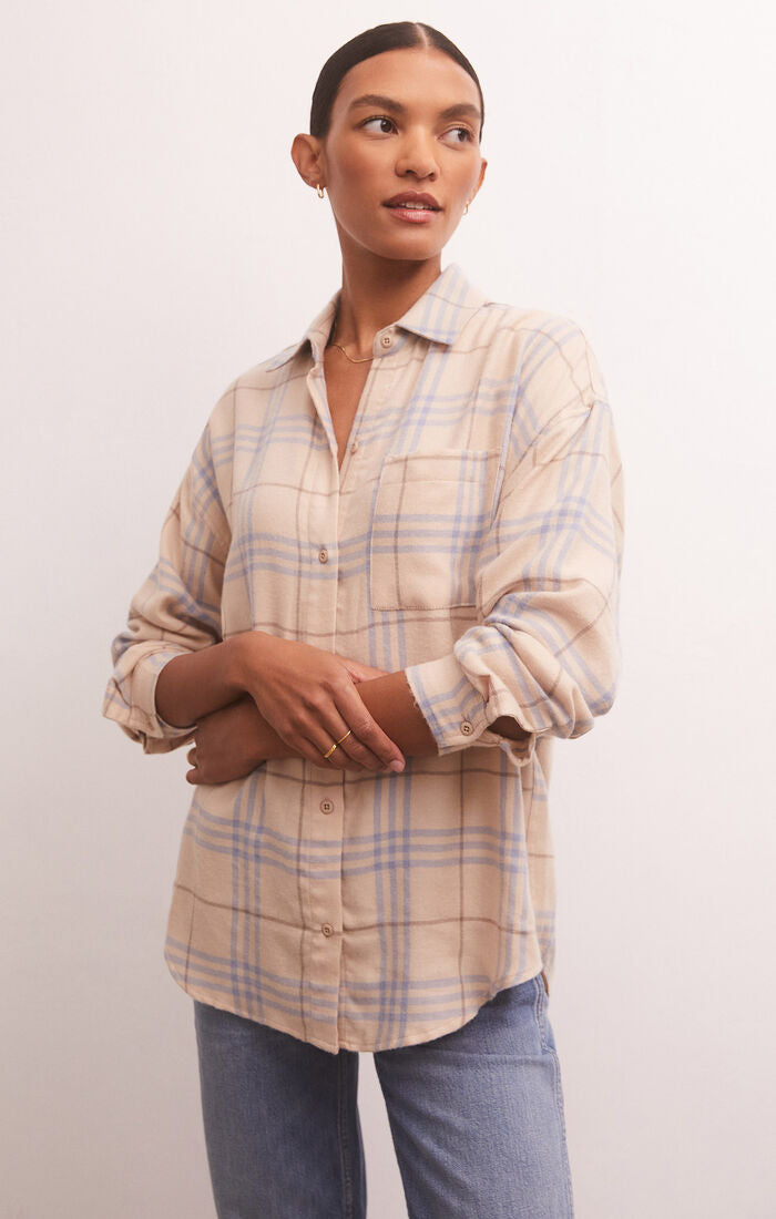 Z Supply River Plaid Button Down