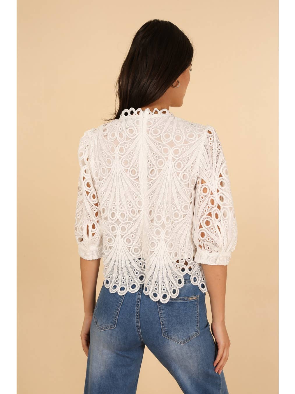 Chokolate Paris Daisy Lace Top