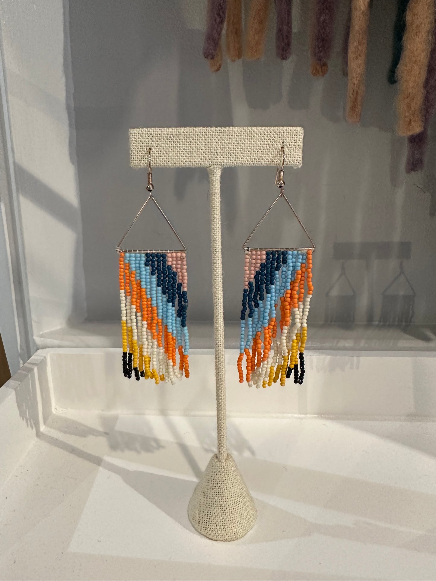 Boho Fringe Beaded Earring