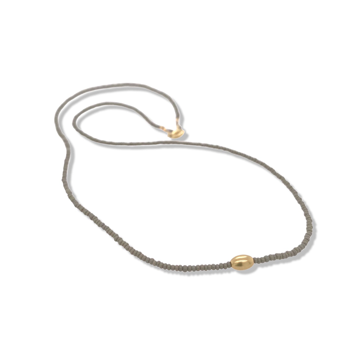 265NLGCC - Charcoal Beaded Choker