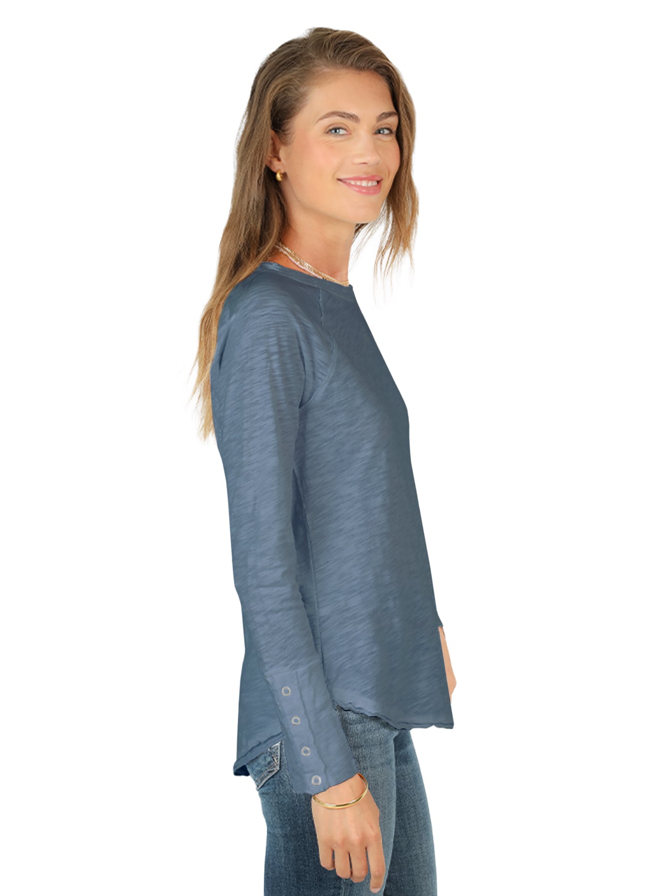 Dylan Shane Raw Edge Raglan w/Snap