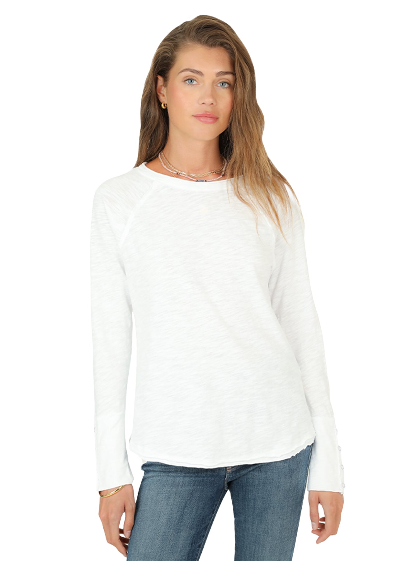 Dylan Shane Raw Edge Raglan w/Snap