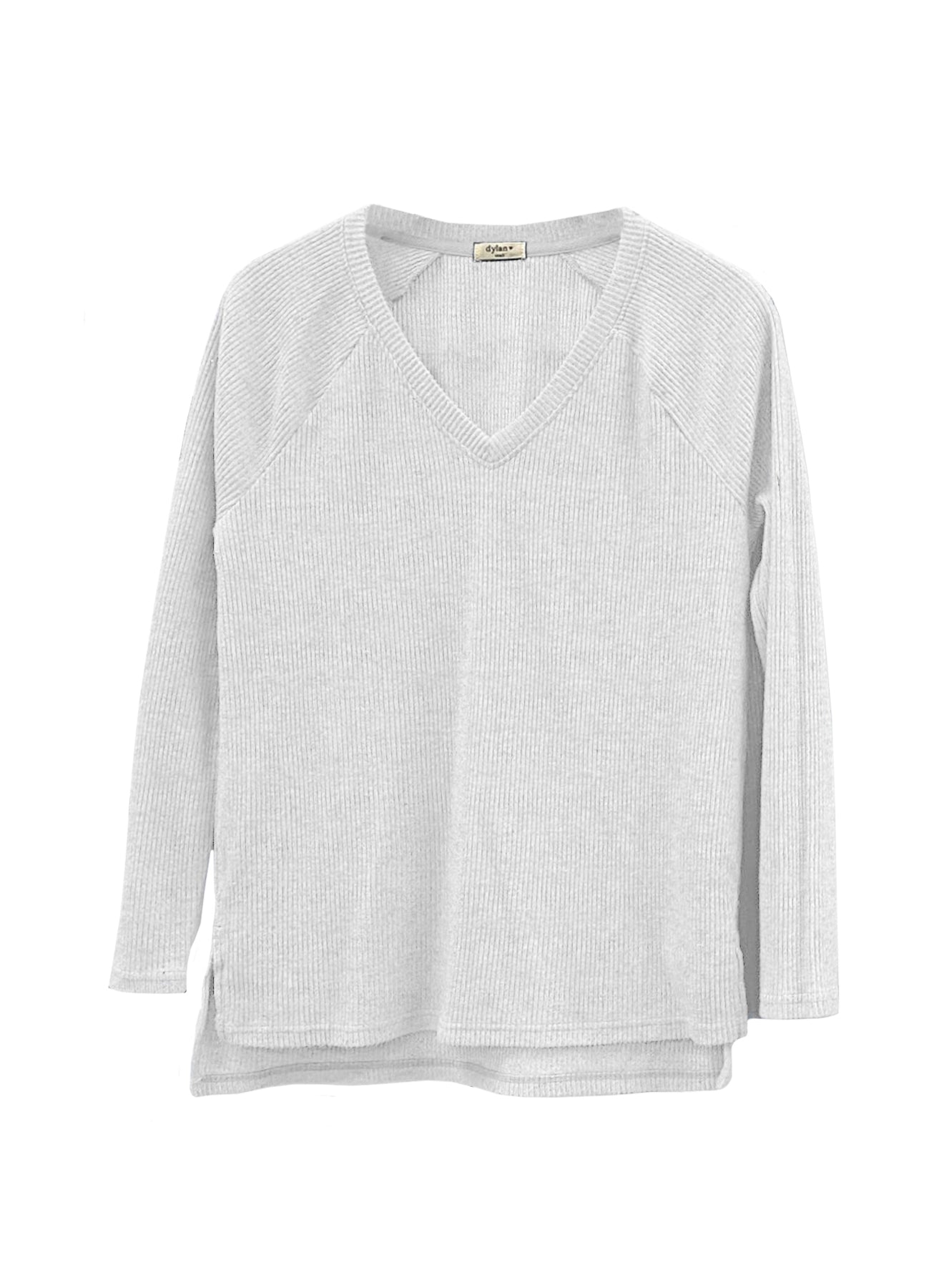 Dylan Raglan V Neck With Side Slit (2 Colors)