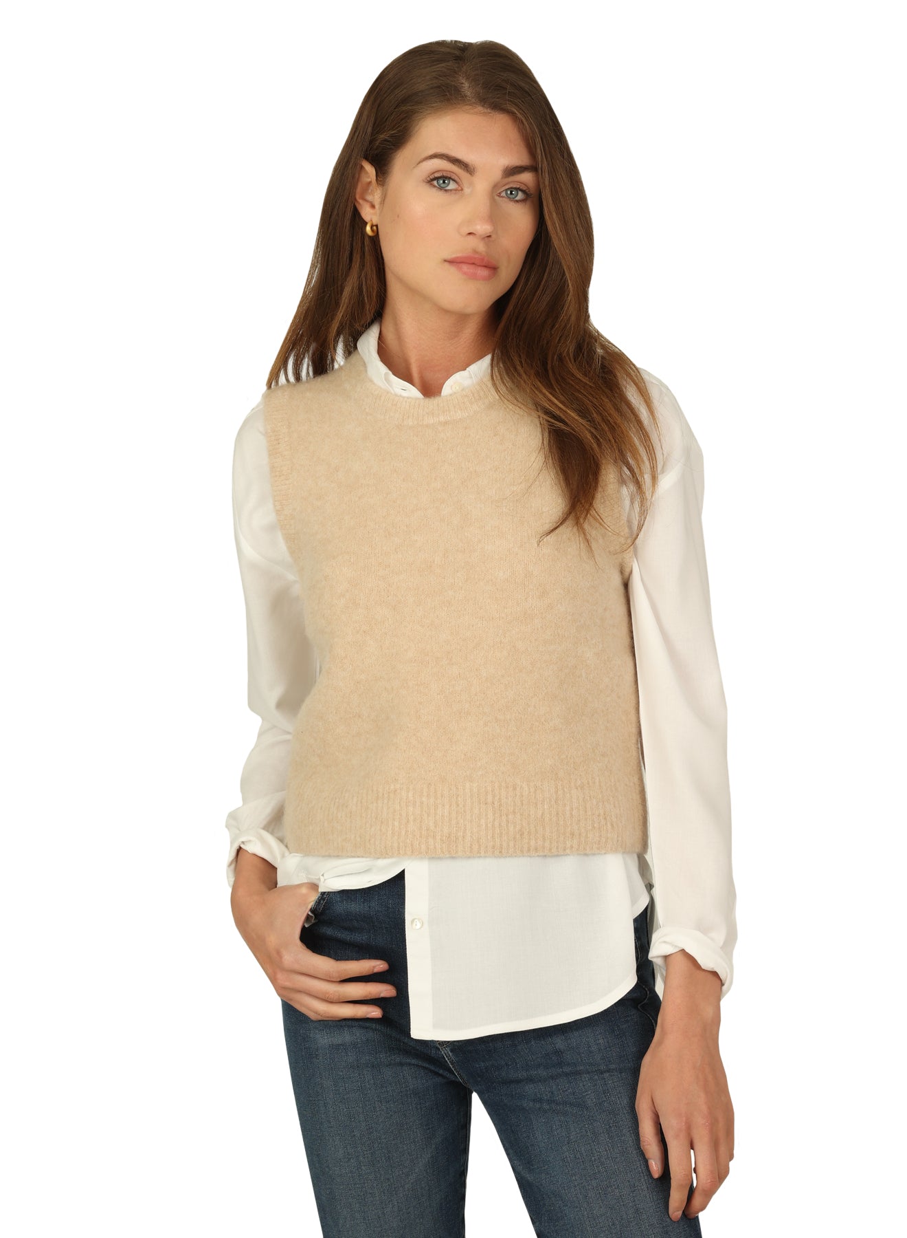 Dylan Cozy Crop Vest (2 colors)