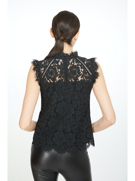 Generation Love Mari Lace Top in Black