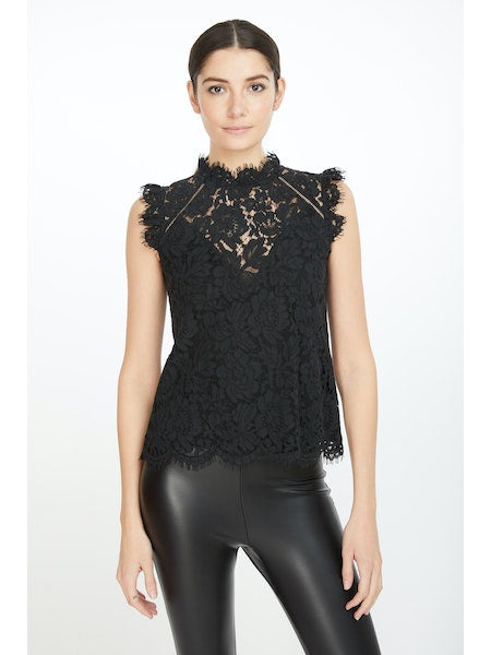 Generation Love Mari Lace Top in Black