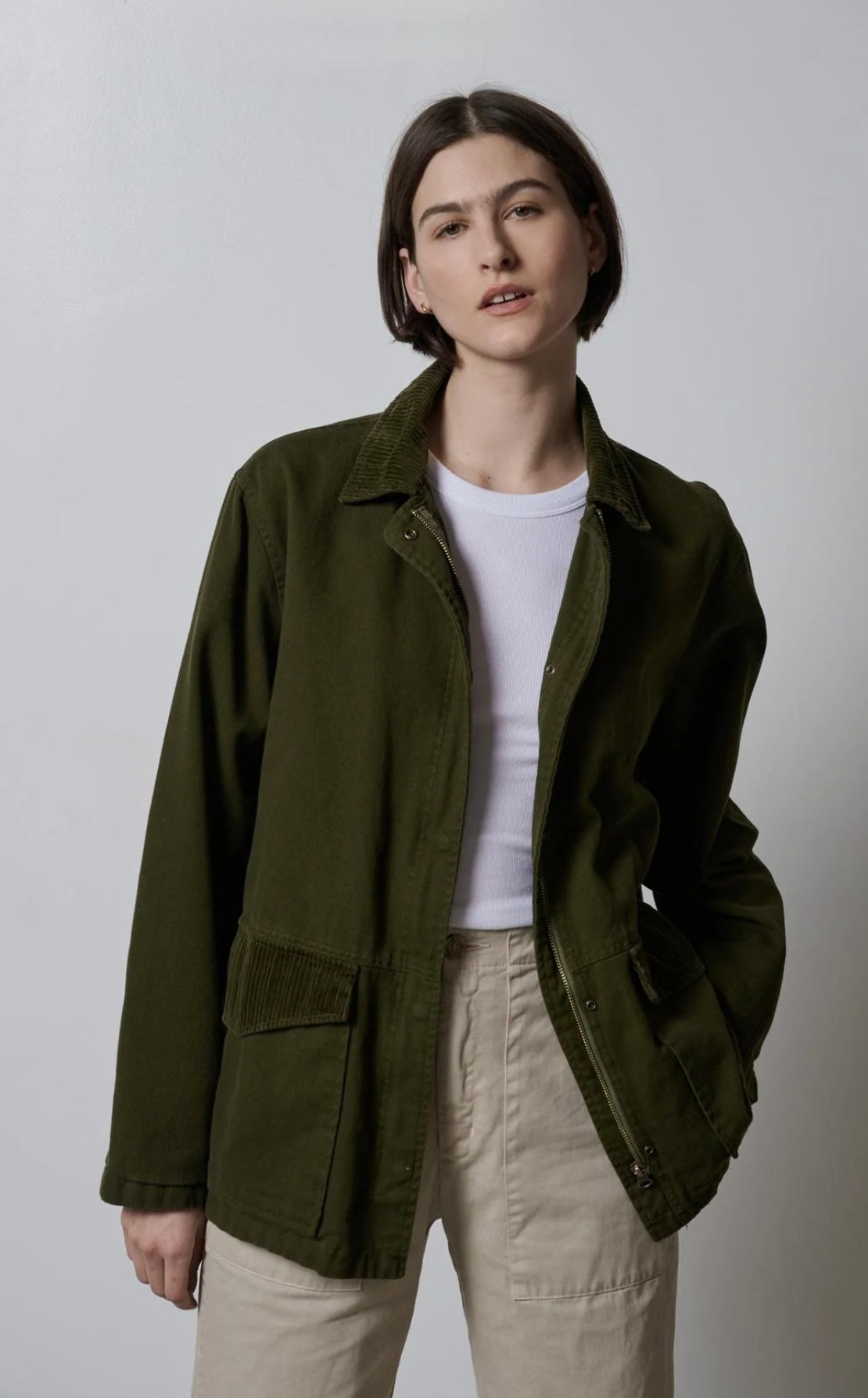 Velvet by Jenny Graham Oakley Jacket in Olive