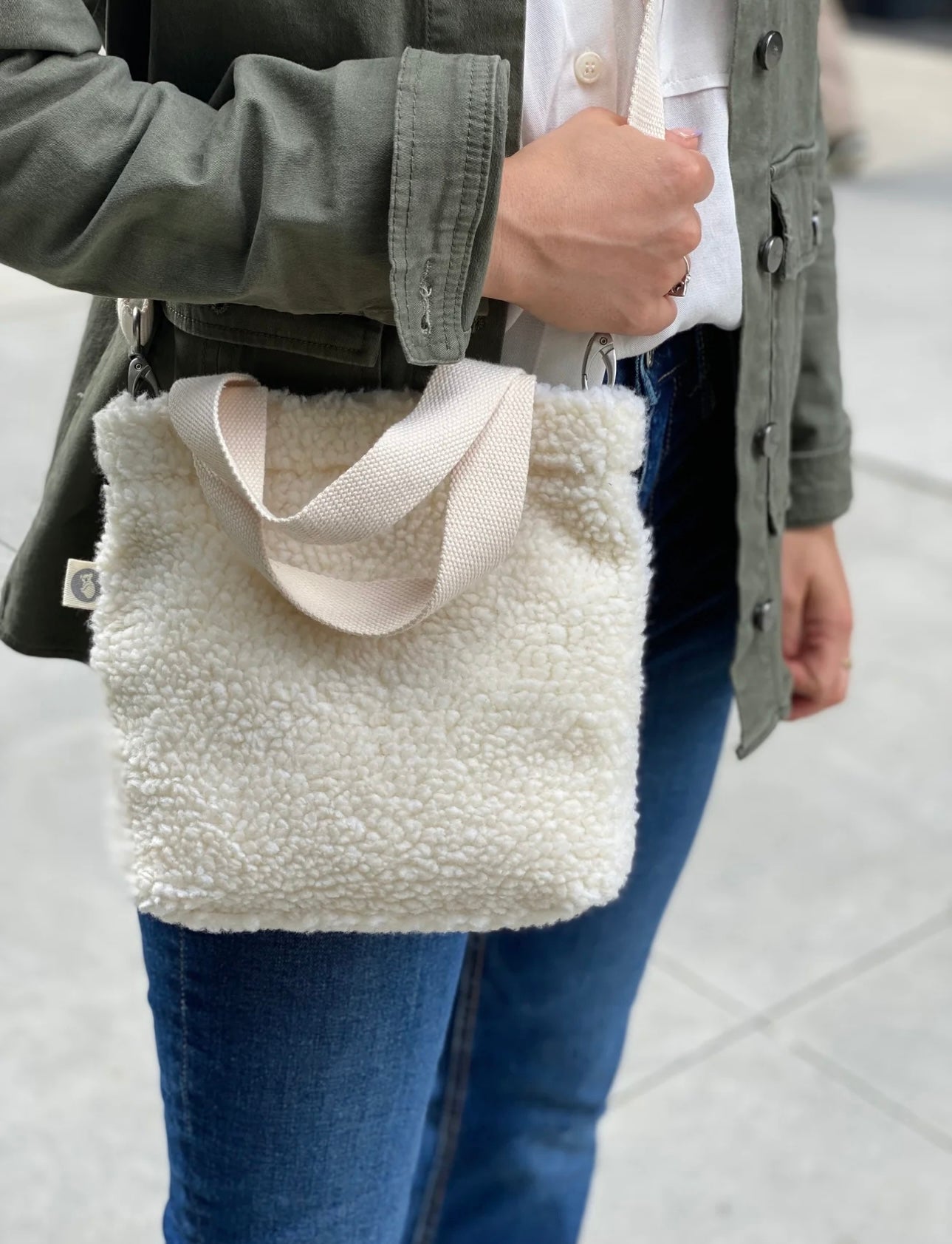 Quilted Koala Sherpa Midi Town Bag