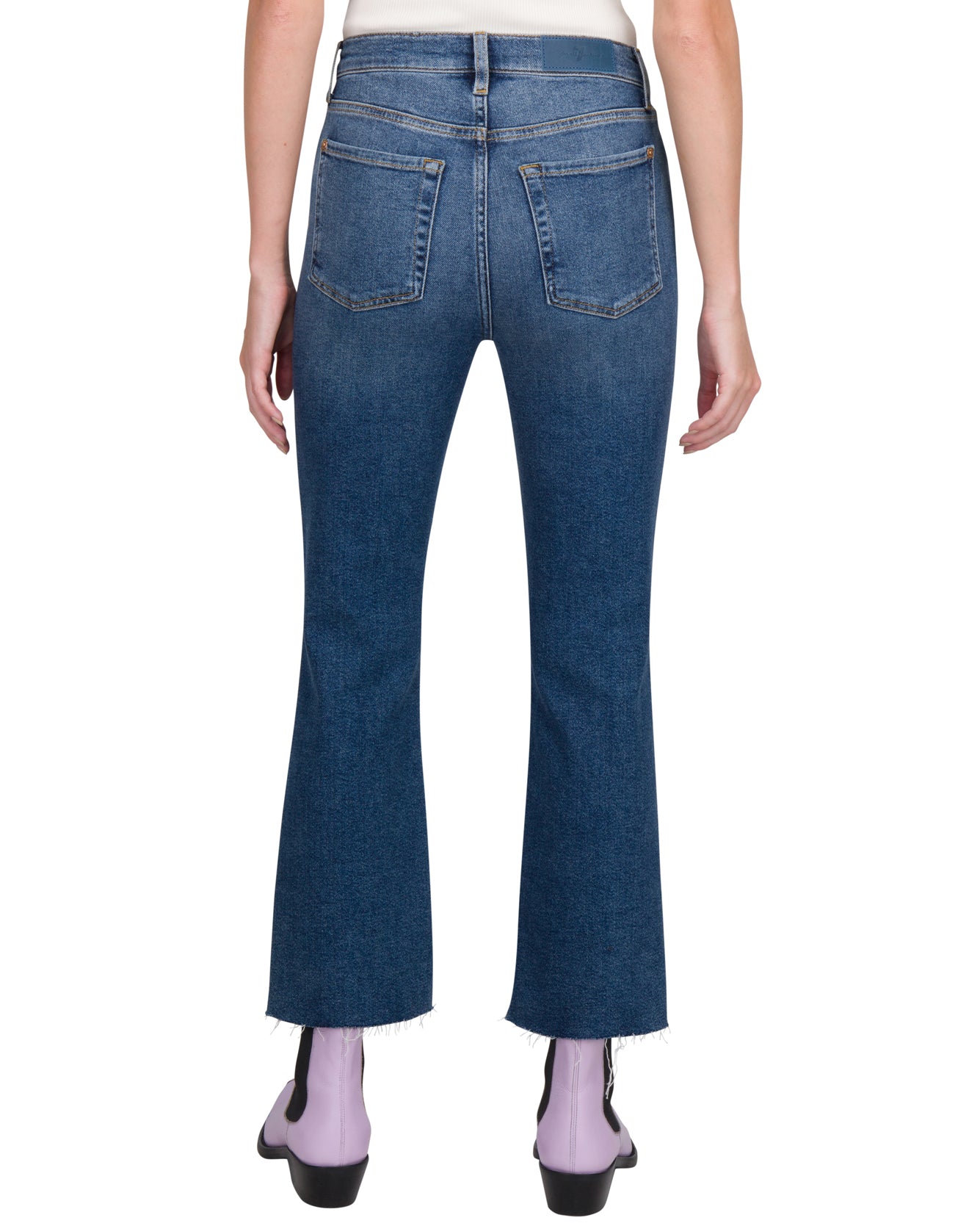 Seven for All Mankind High Waist Slim Kick in Blueprint