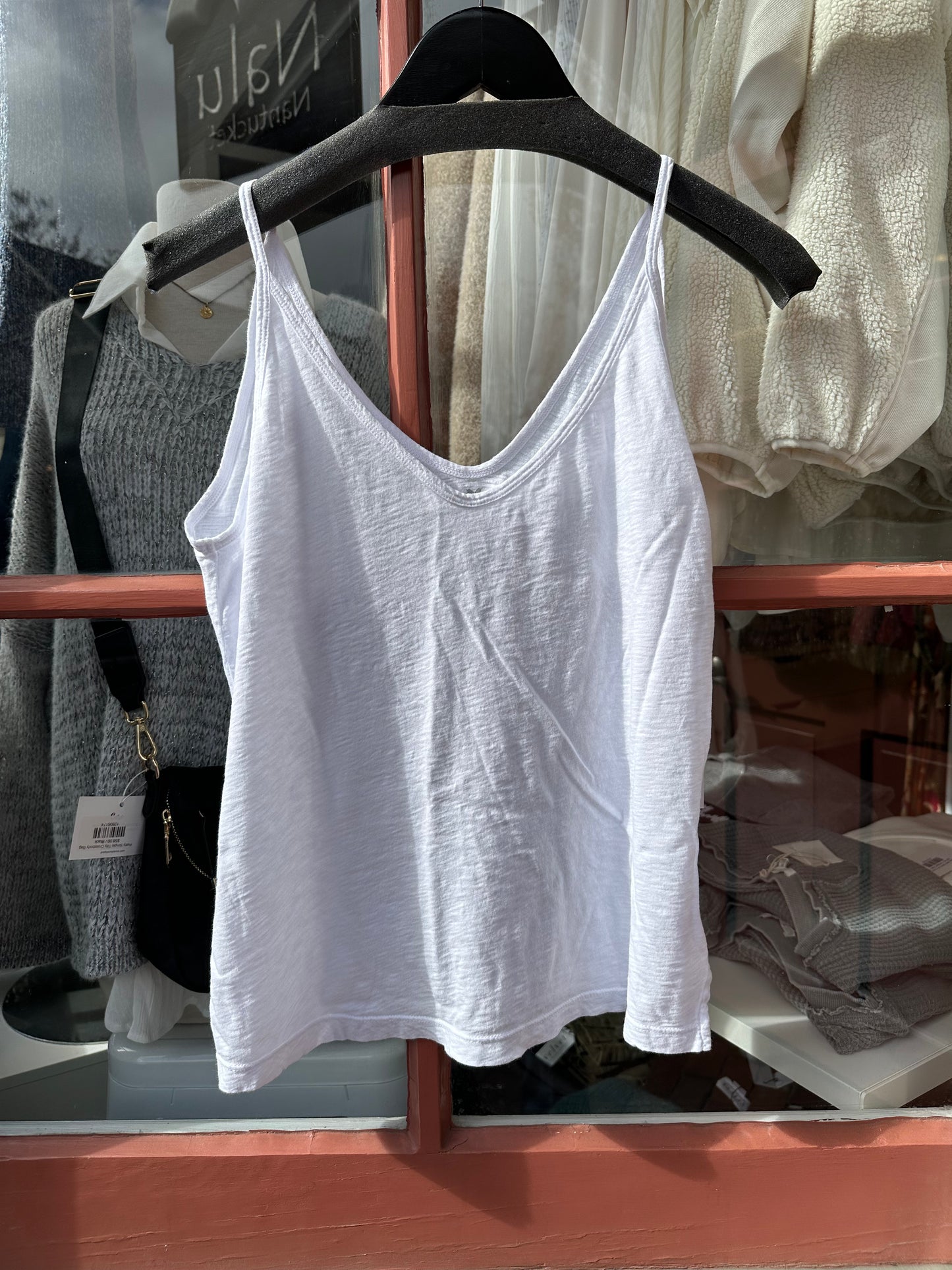 Velvet by Graham & Spencer Molly Slub Double V Tank
