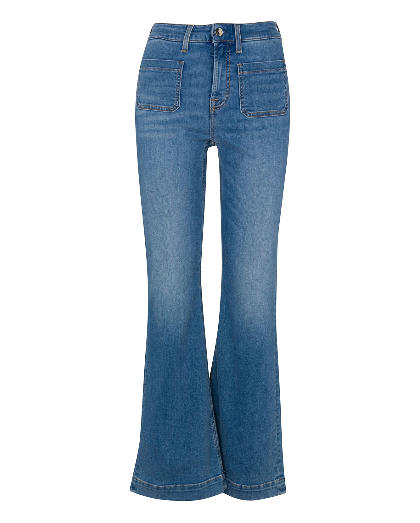 Jen 7 Trouser with 70's Pocket in 70's Blue