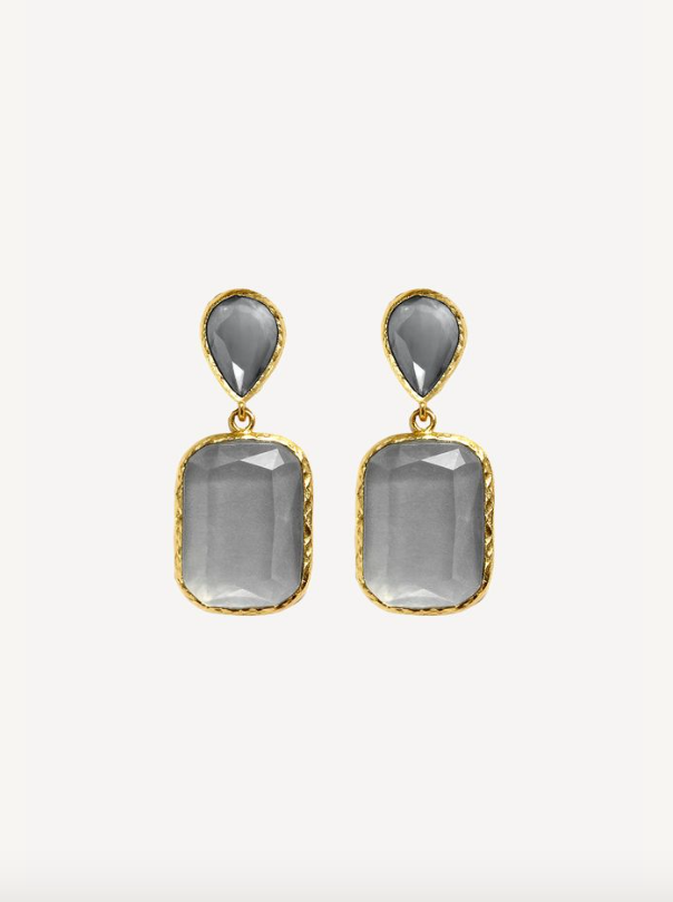Lacey Earring in Ice Grey