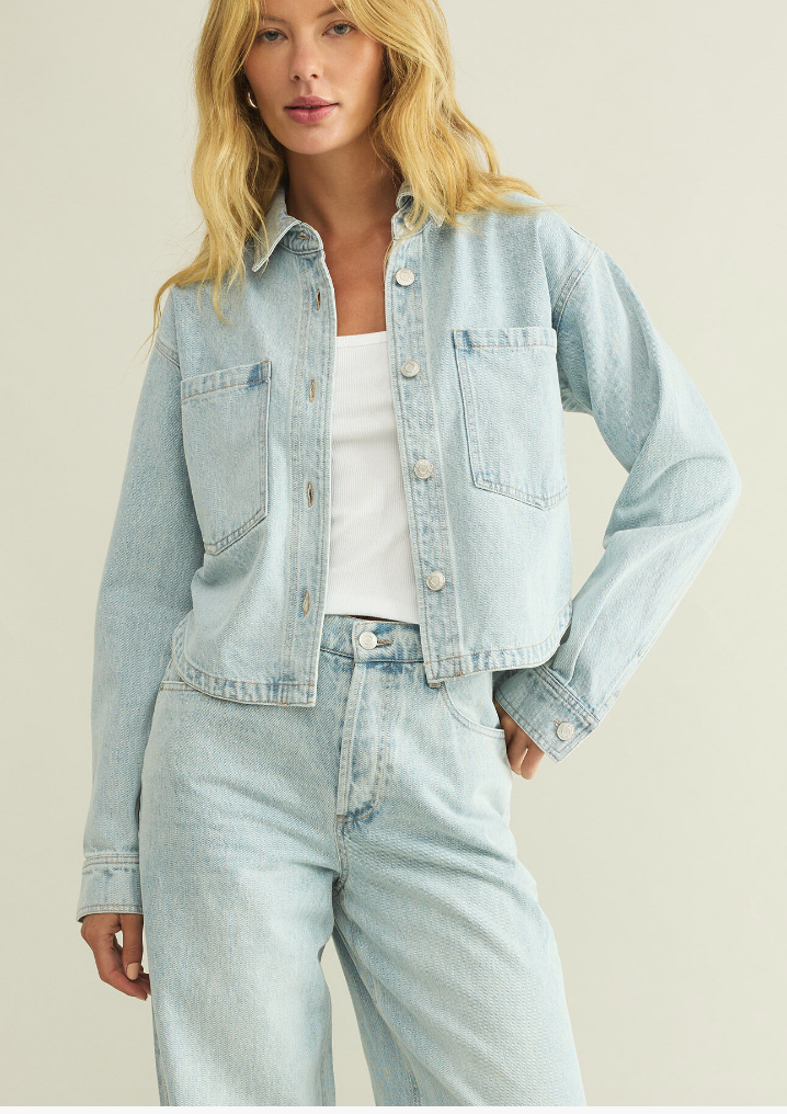 All Day Cropped Denim Jacket