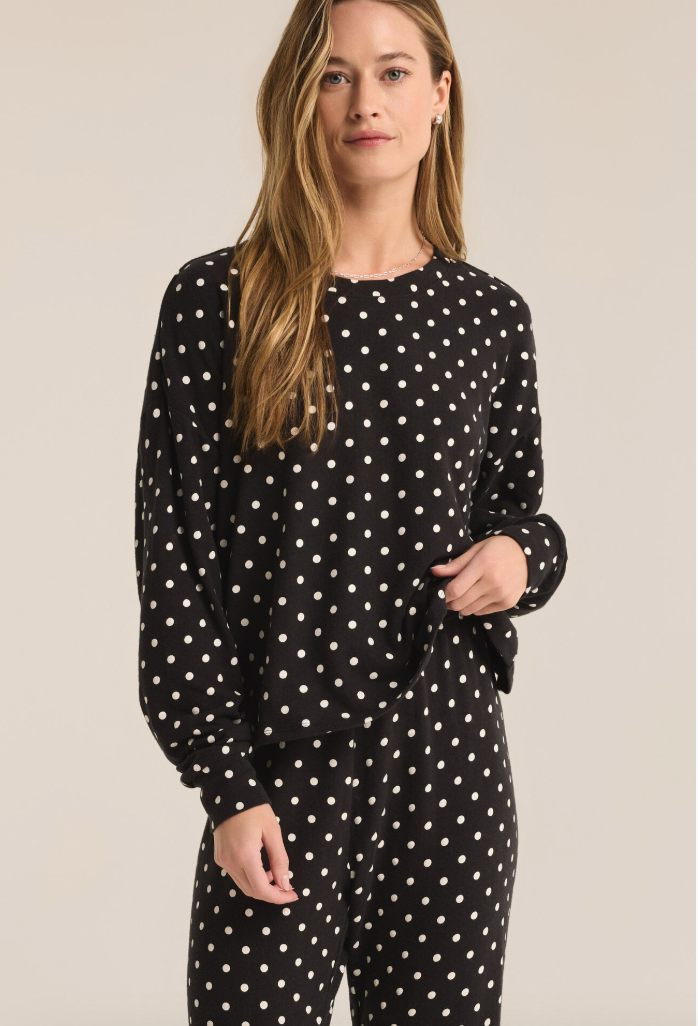 Z Supply Dot Life Long Sleeve Top