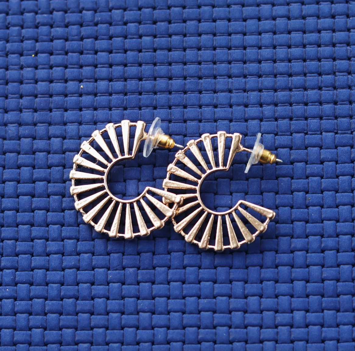 Gold Fan Earrings