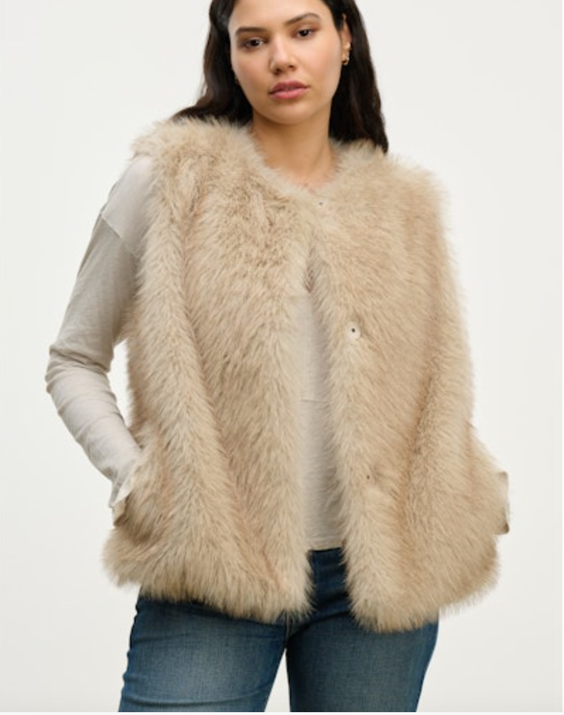 Velvet by Graham & Spencer Anastasia Faux Fur Vest