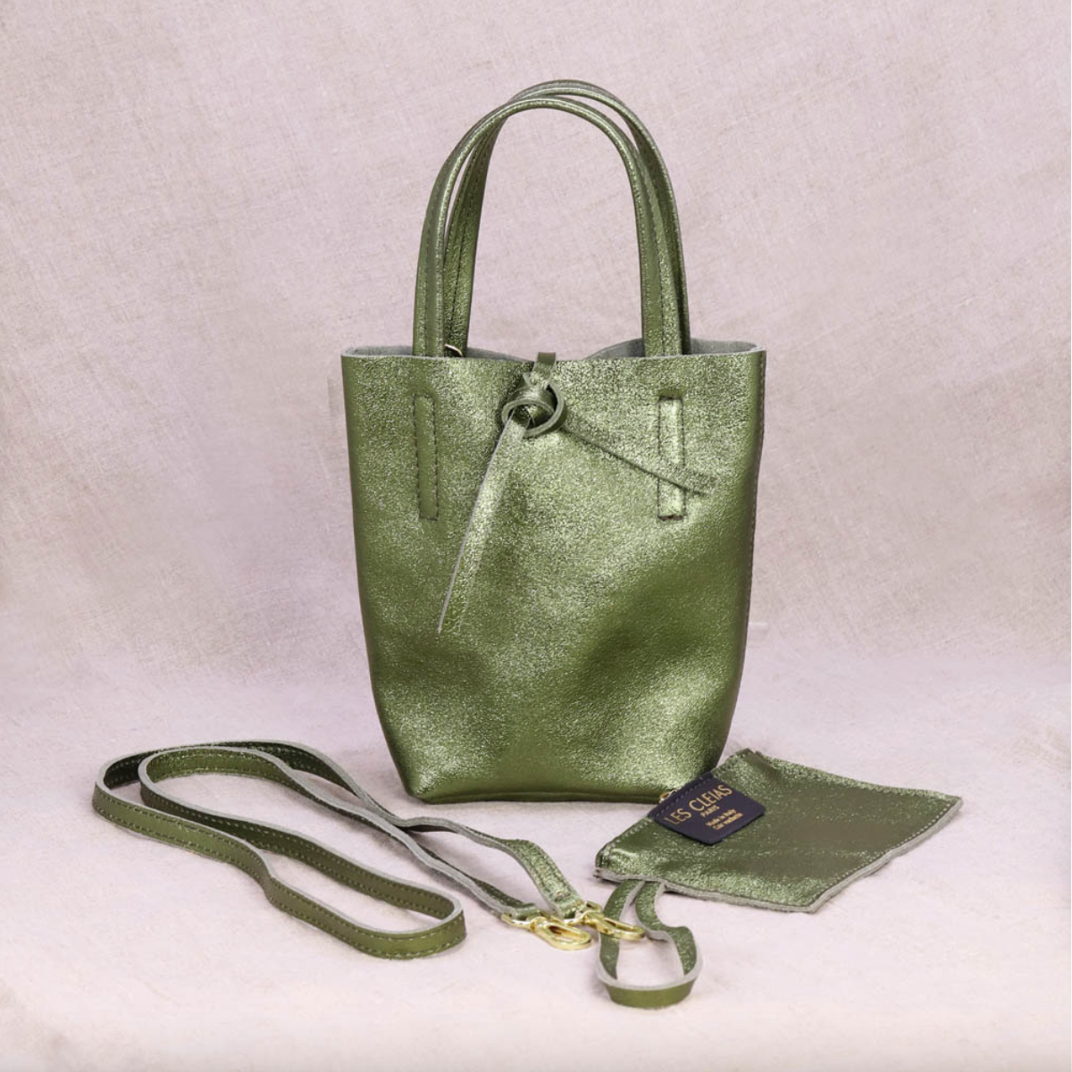 Mini Leather Crossbody Tote Bag (3 Colors)