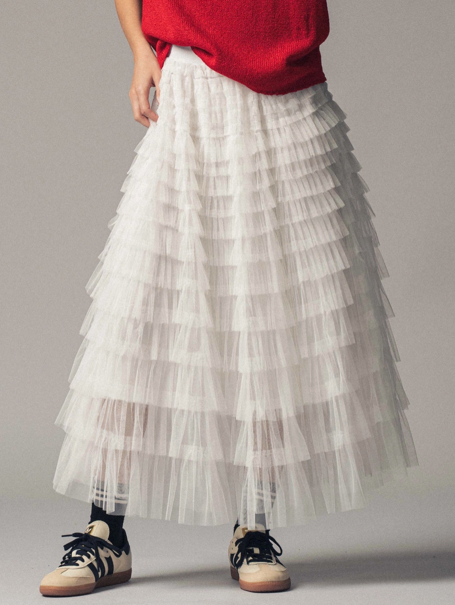 Tiered Tulle Skirt