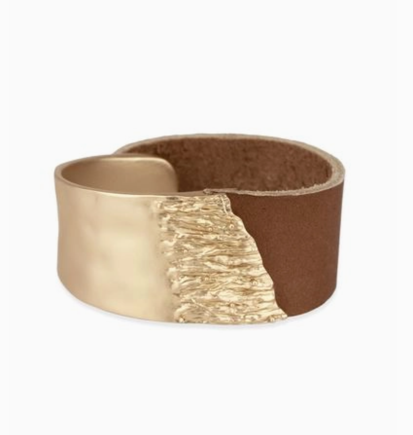 Leather/Metal Bracelet