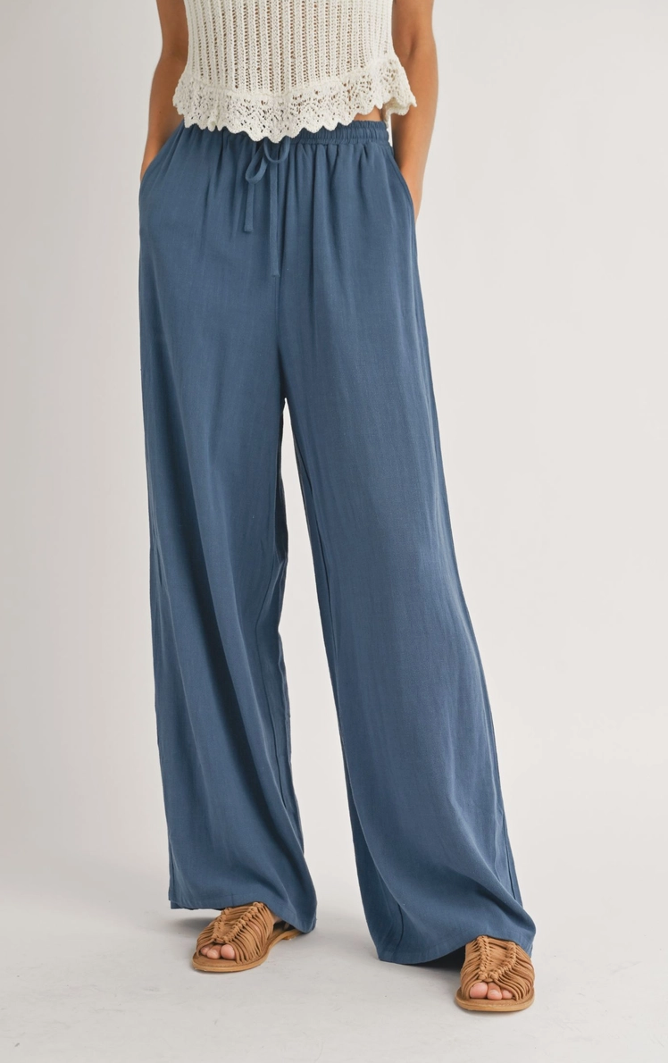 Drawstring waist Pants
