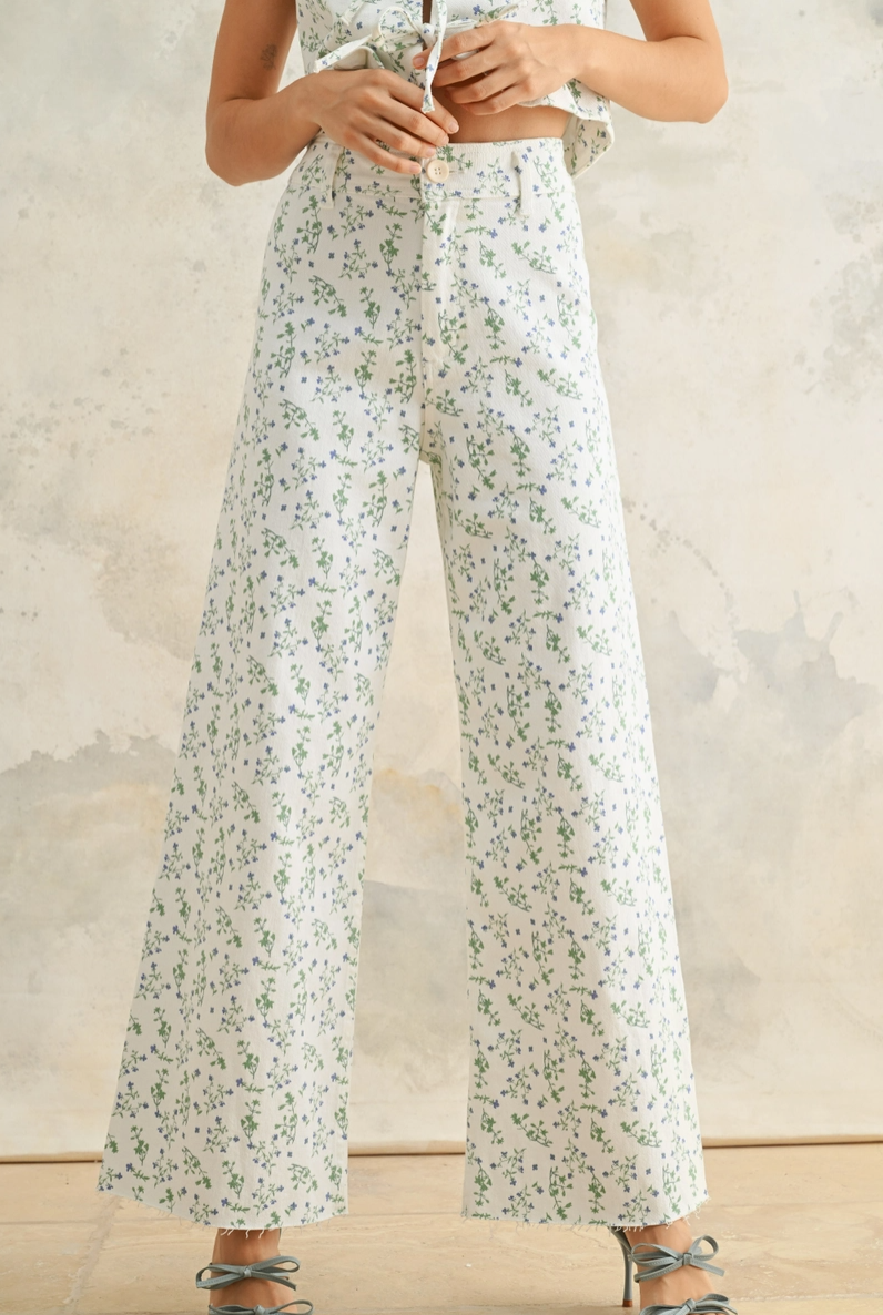 Floral Print Pants