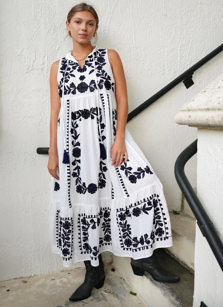 Mila Embroidered Dress
