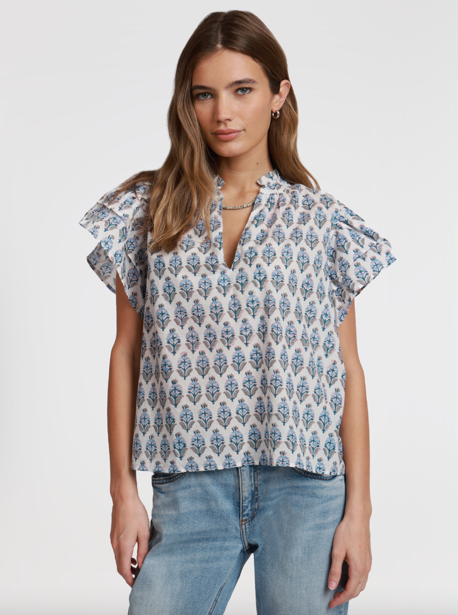 Dylan Mira Top in Blue