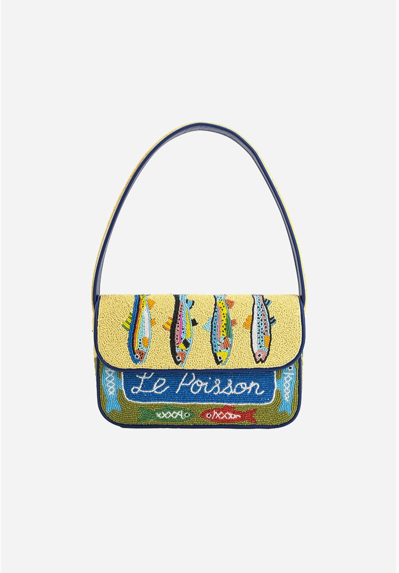 Fishtales Beaded Shoulder Bag