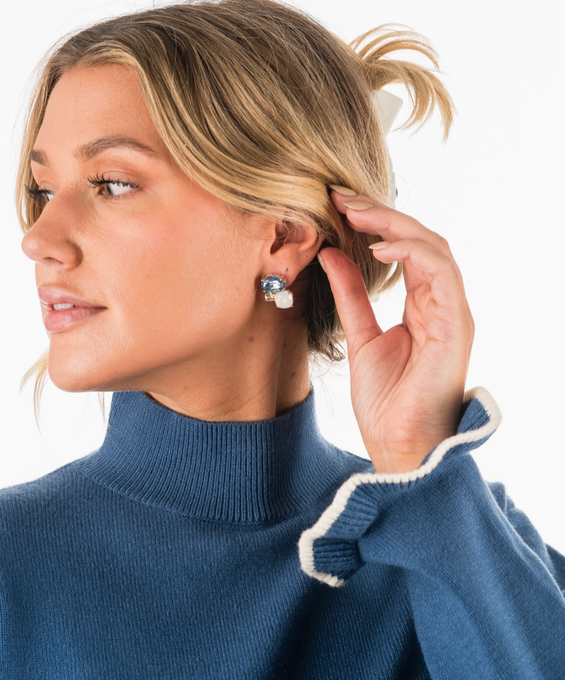 Skylar Crystal Post Earring (3 colors)