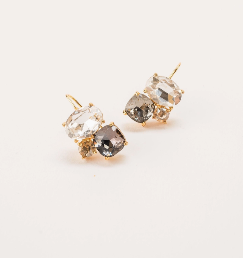 Crystal Drop Earring (3 colors)