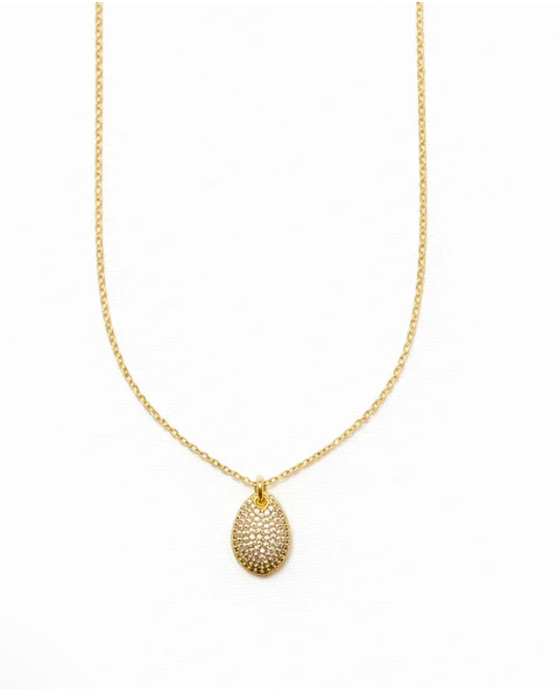 Pave Slice Charm Necklace