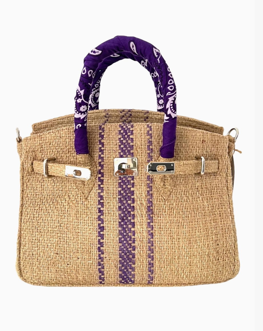 Brookie Cabana Tote in Violet