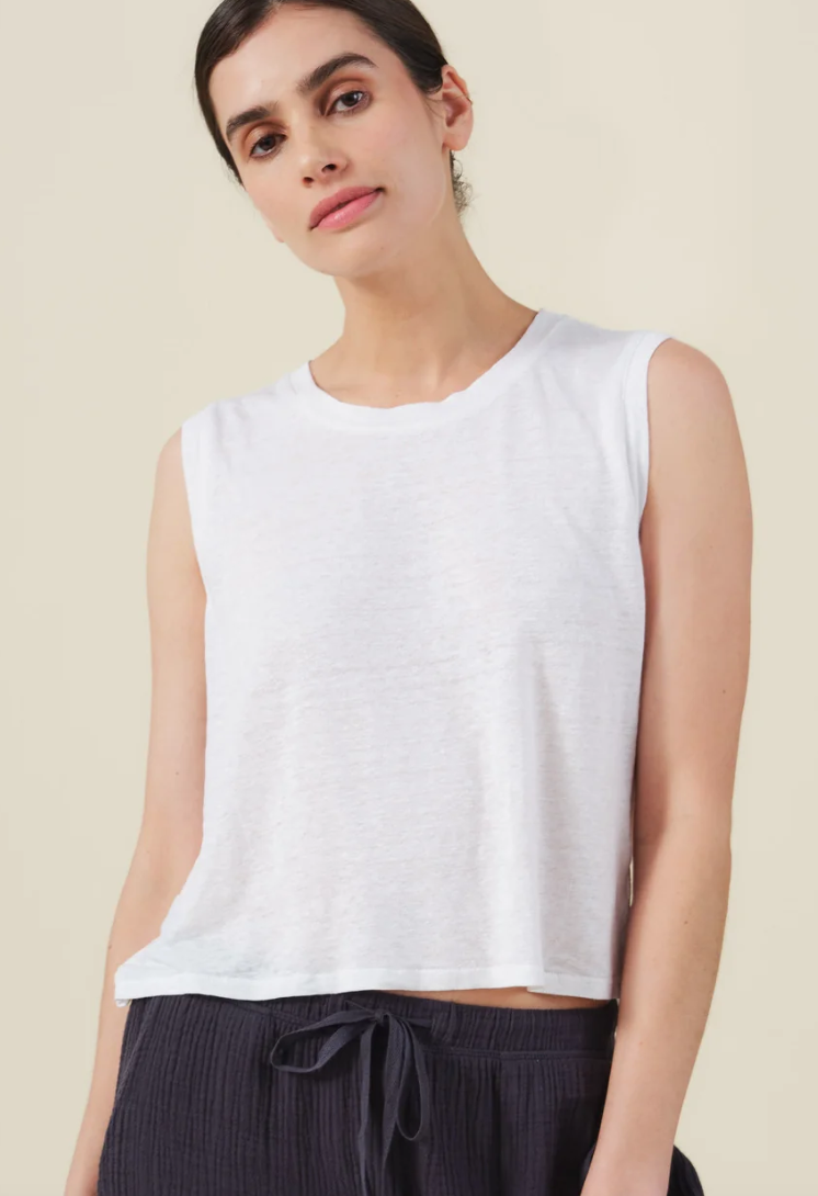 Trinity Linen Knit Tank in two colors