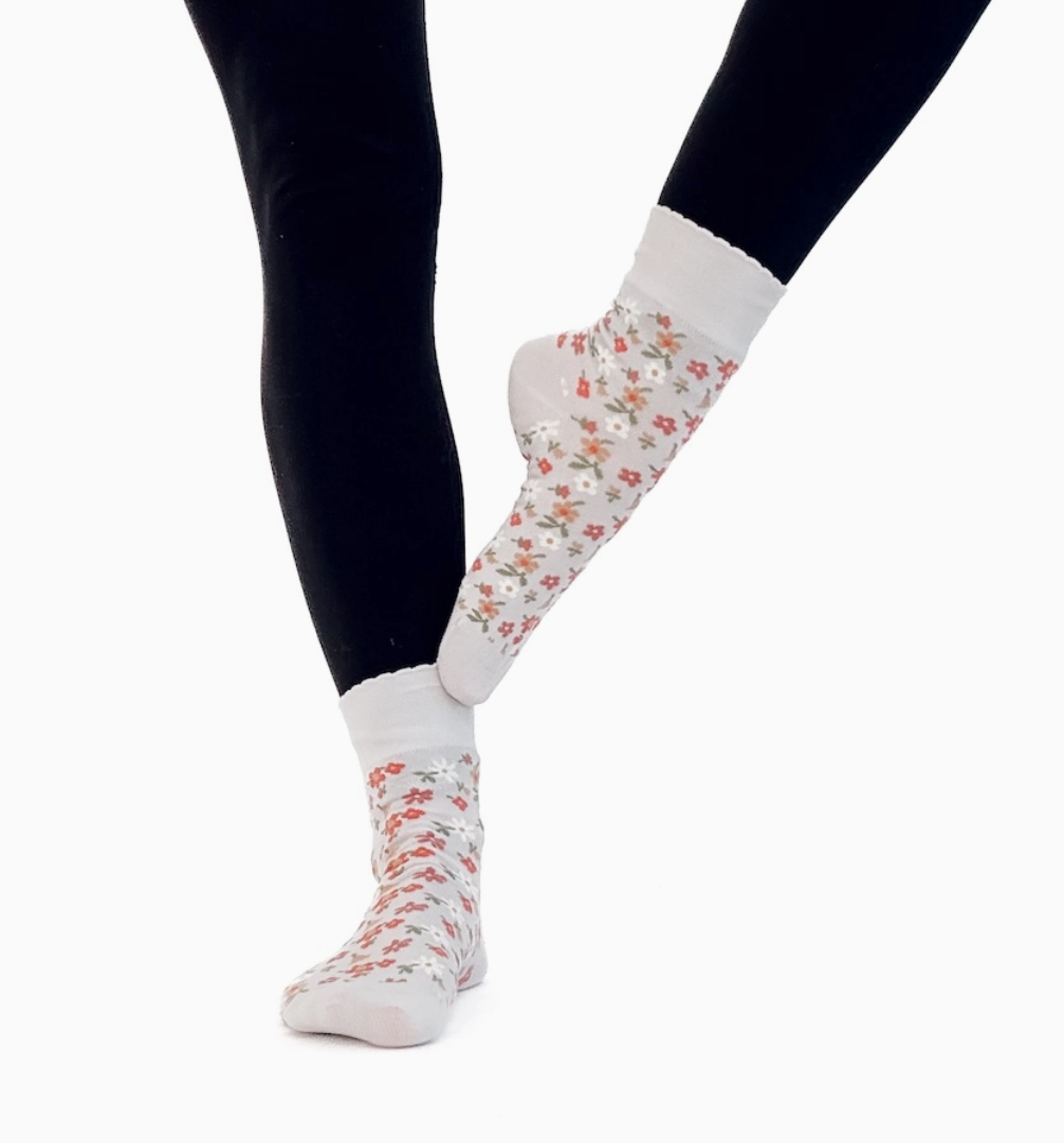 French Meadow Mid Calf Socks