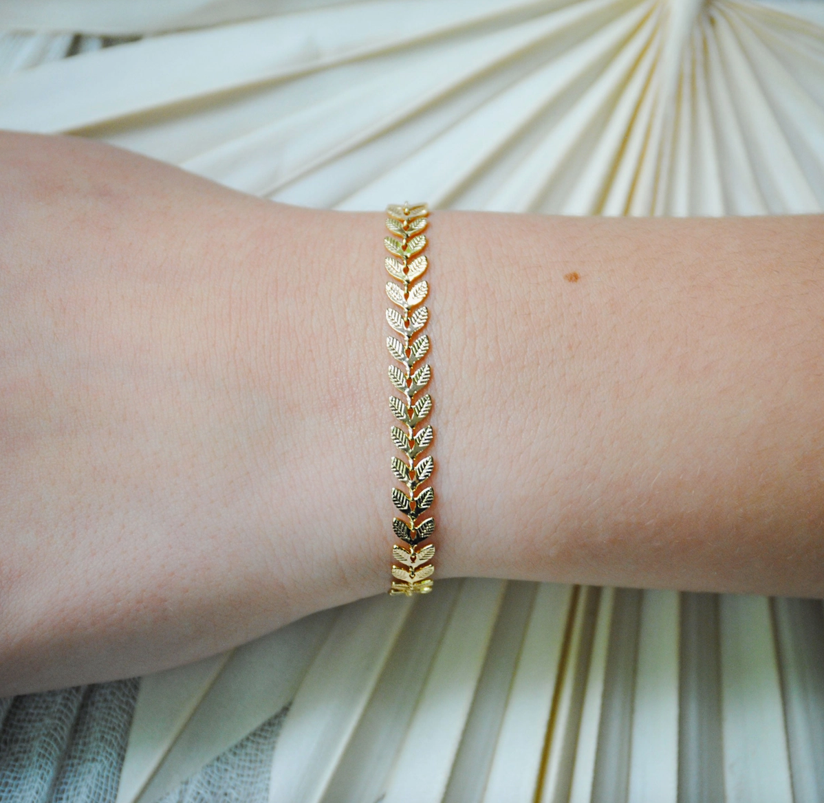 Dainty Leaf Bracelet