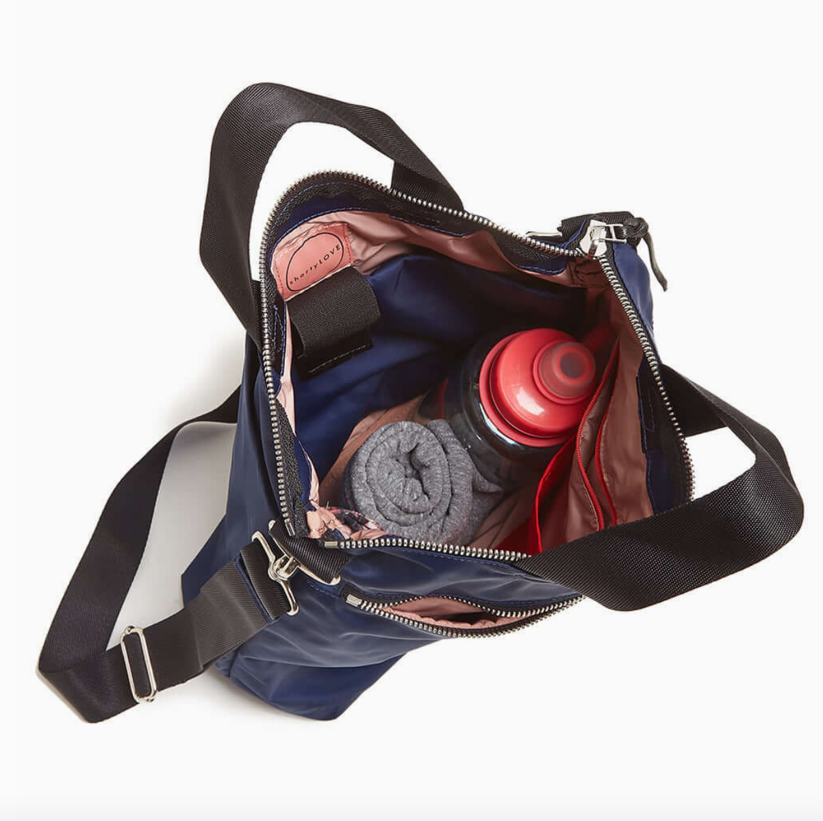 The Shorty Love Wonder Large Cross body Bag in Navy Blue