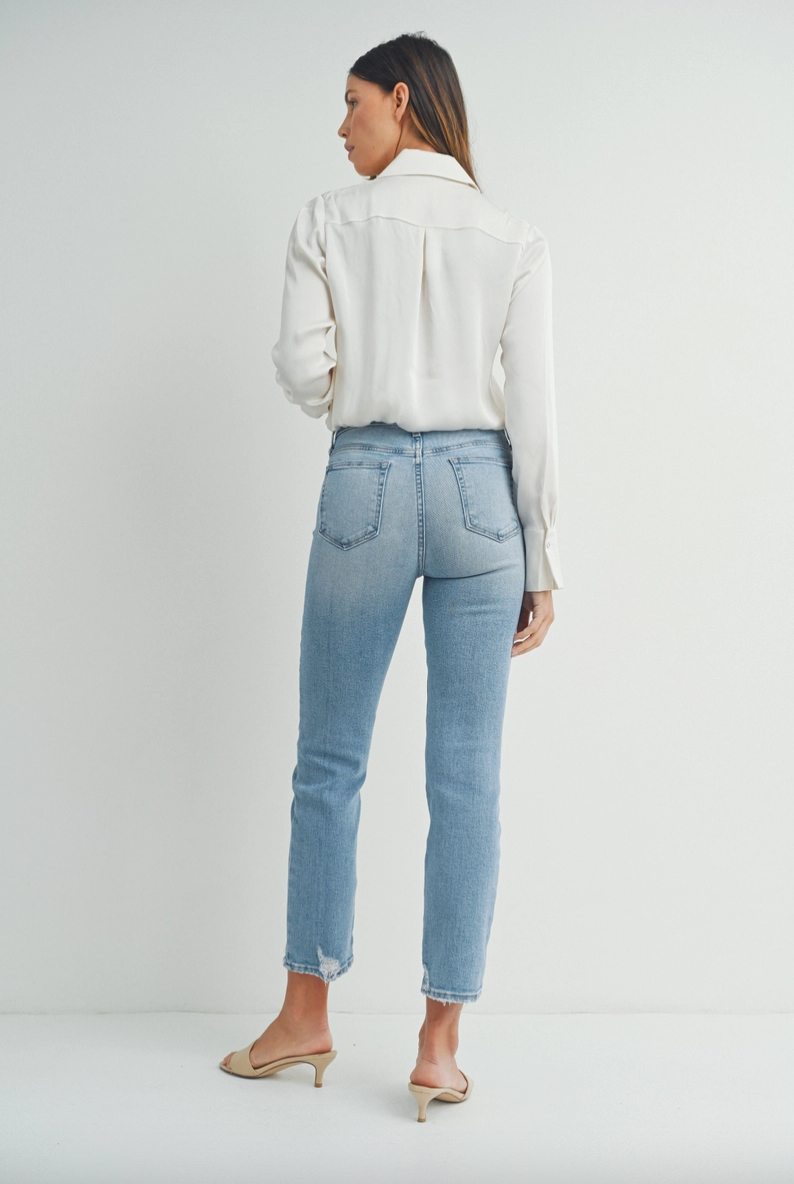 Hem Detail Comfort Straight