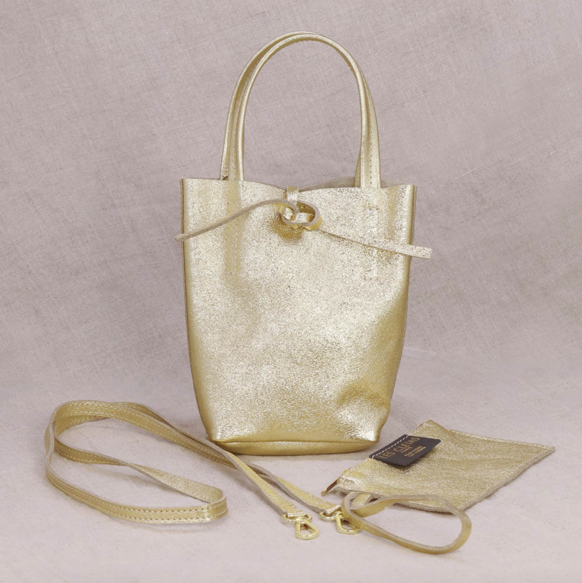 Mini Leather Crossbody Tote Bag (3 Colors)