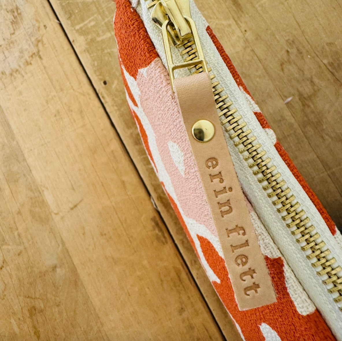 Anita Ellie Wristlet in Anthro Orange