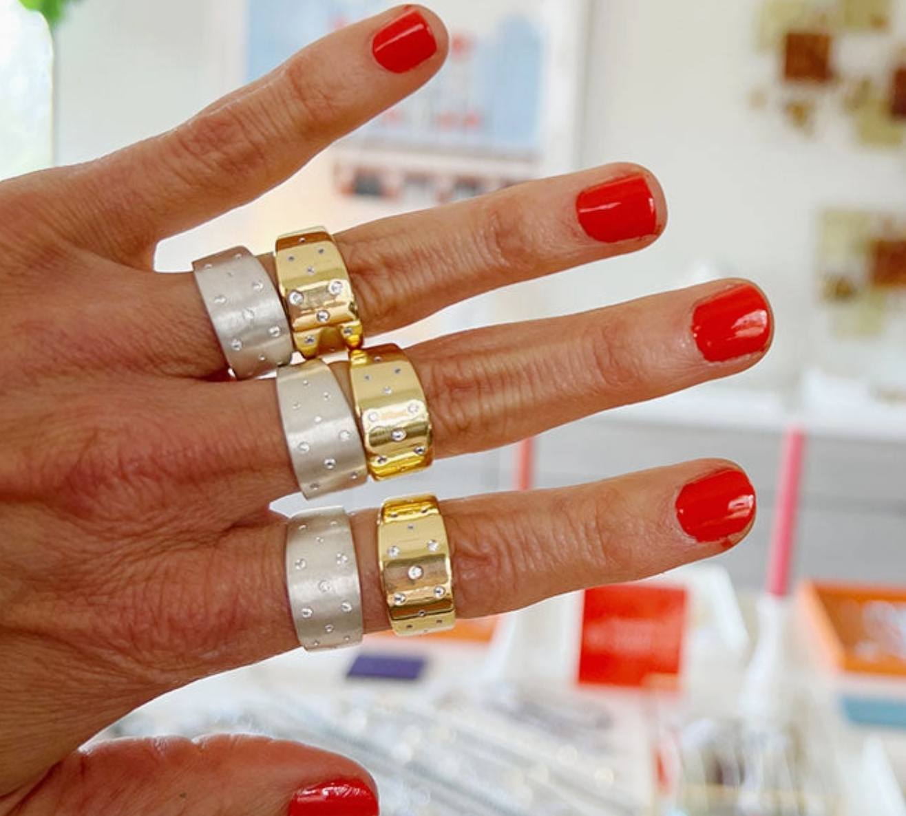 Gold Statement Ring (2 Sizes)