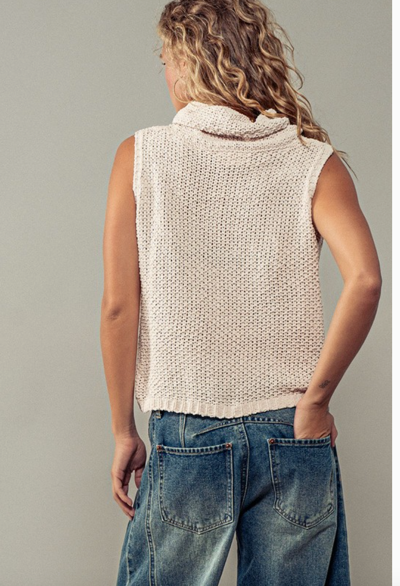 Cowl Neck Crochet top