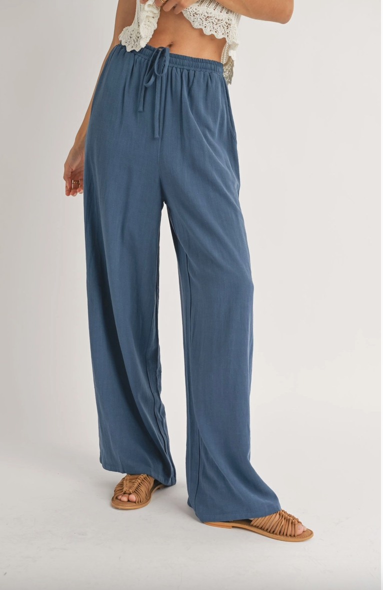 Drawstring waist Pants