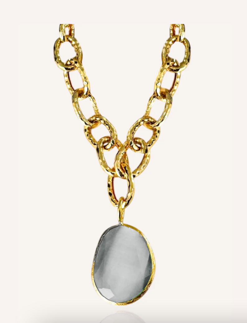 Aria Cat Eye Stone Necklace (3 Colors)
