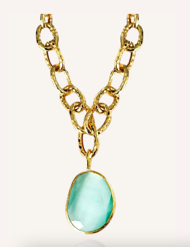 Aria Cat Eye Stone Necklace (3 Colors)